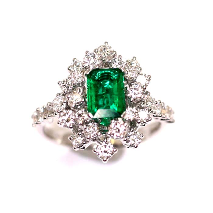 anello damiani diamanti e smeraldo